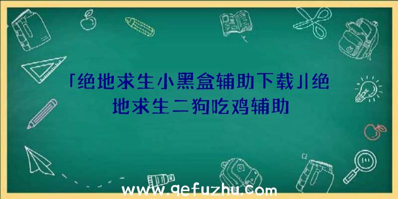 「绝地求生小黑盒辅助下载」|绝地求生二狗吃鸡辅助